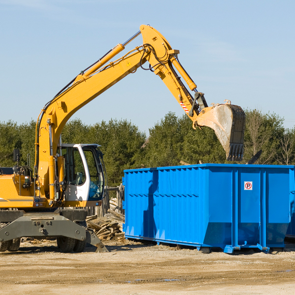 what are the rental fees for a residential dumpster in Kearneysville West Virginia